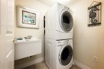 Convenient washer and dryer in the condo